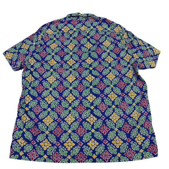 J. Crew Mens Slub Cotton Button Up SS Camp Collar Shirt, Size XL - Picture 2 of 7